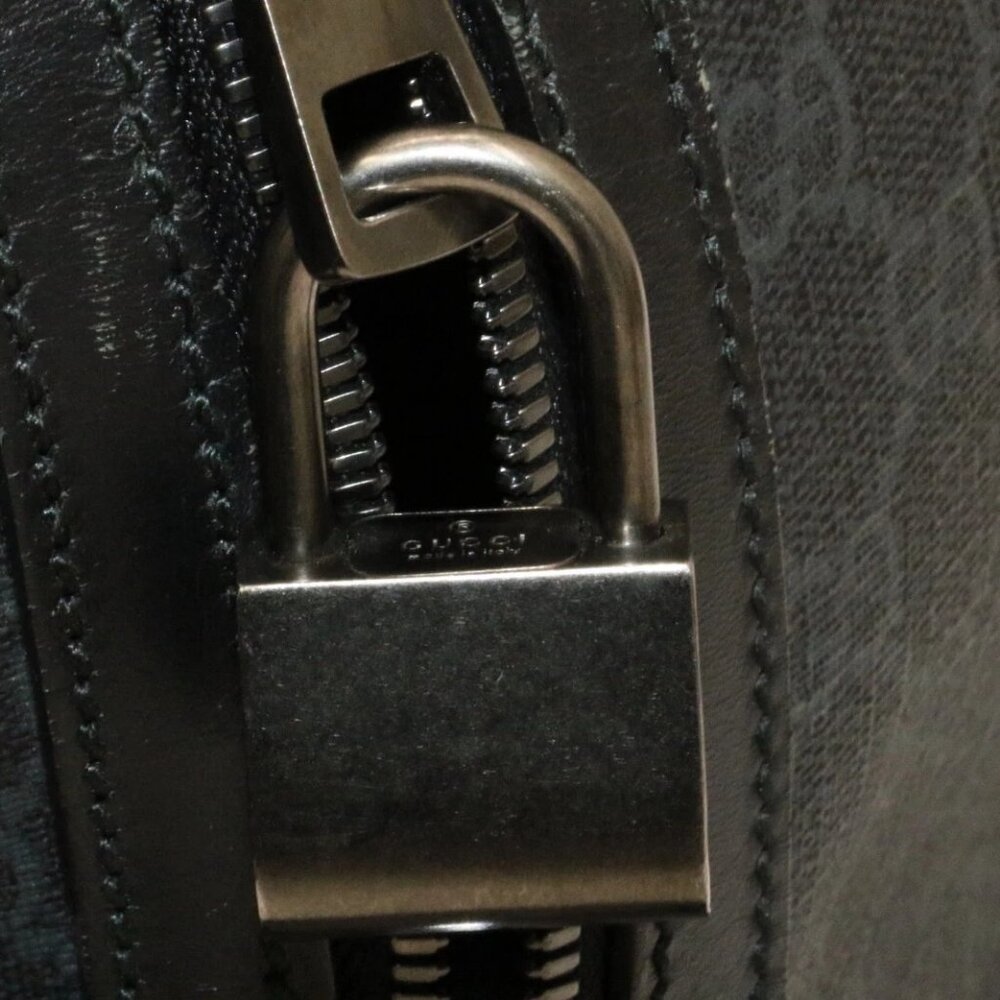 Gucci GG Supreme Monogram Medium Carry-On Duffle Bag - Black/Grey - Picture 16 of 16